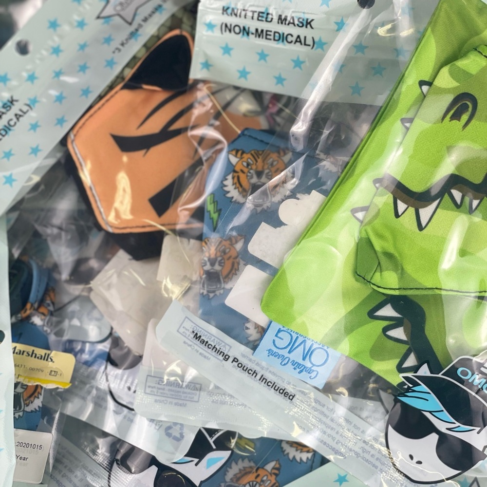 Kids boys 3pk facemasks - Picture 3 of 3
